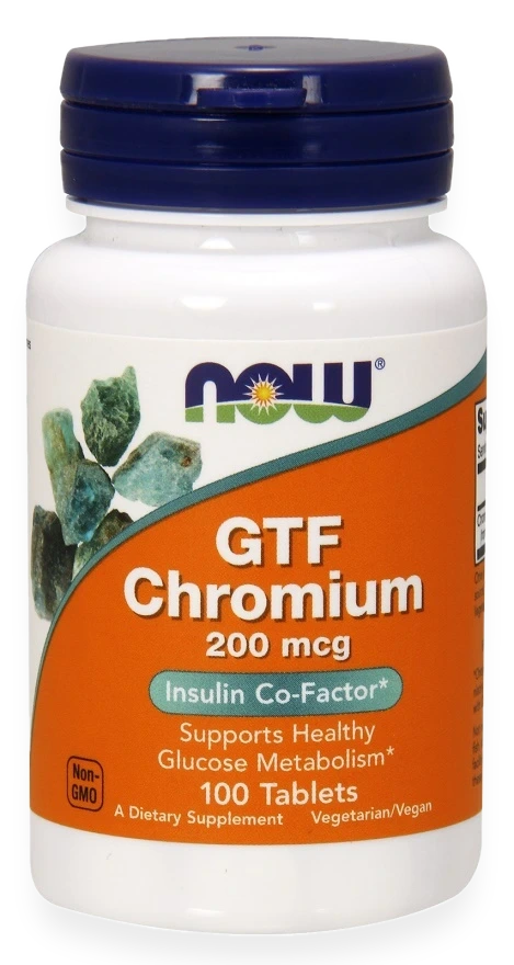 GTF Chromium, 200mcg - 100 tablets