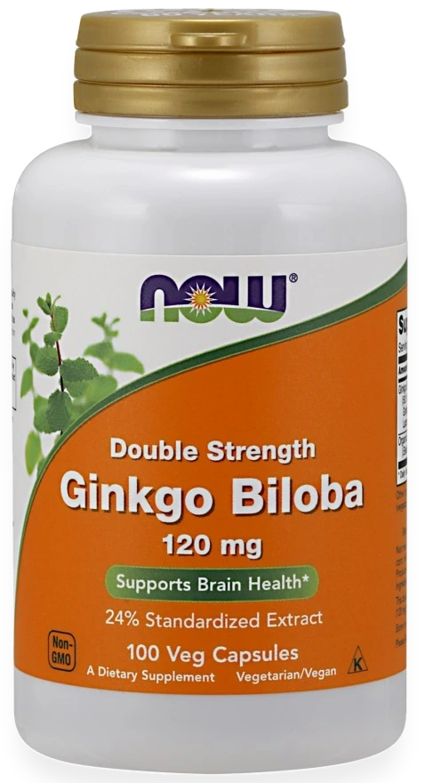 Ginkgo Biloba Double Strength, 120mg - 100 vcaps