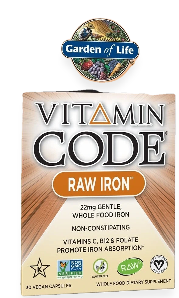 Vitamin Code Raw Iron - 30 vegan caps
