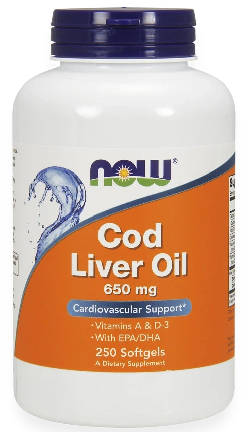 Cod Liver Oil, 650mg - 250 softgels