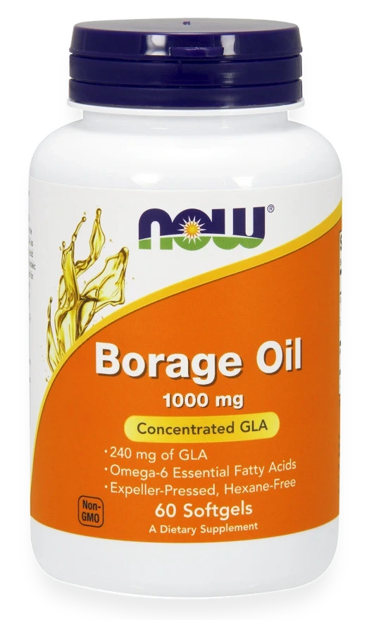Borage Oil, 1000mg - 60 softgels