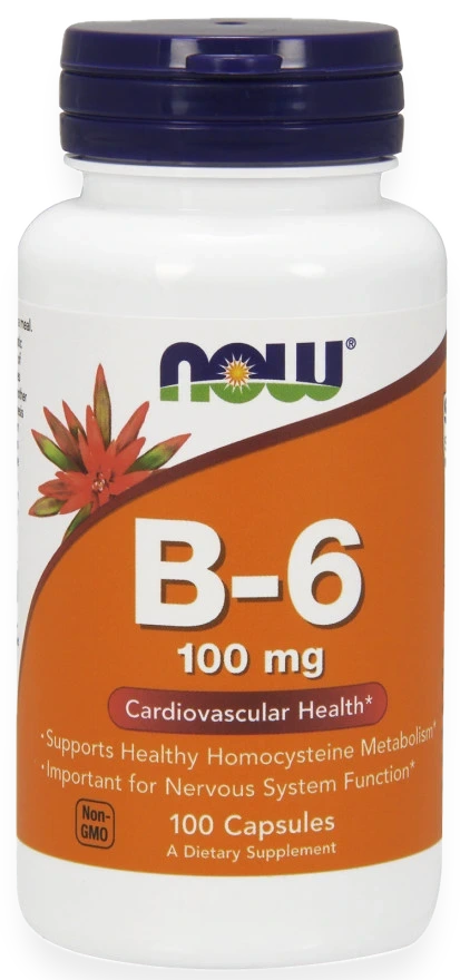 Vitamin B-6, 100mg - 100 caps