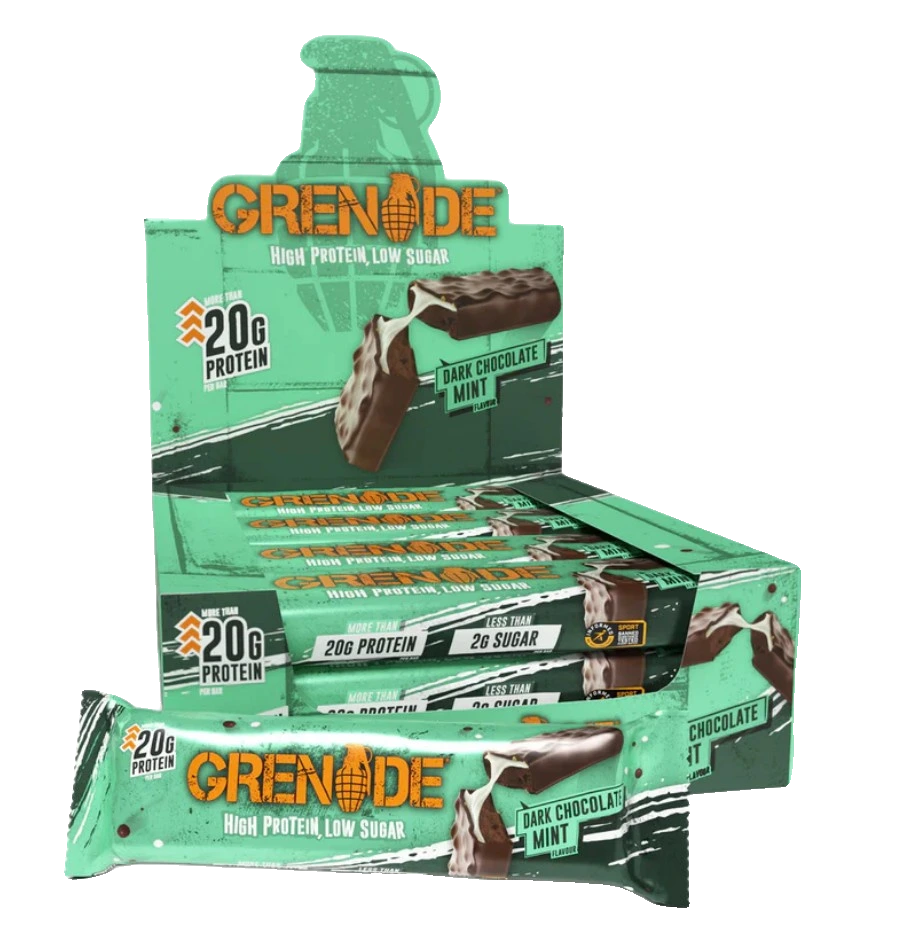 Protein Bars, Dark Chocolate Mint - 12 x 60g