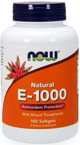 Vitamin E-1000 - Natural (Mixed Tocopherols) - 100 softgels