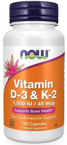 Vitamin D-3 & K-2 - 120 caps