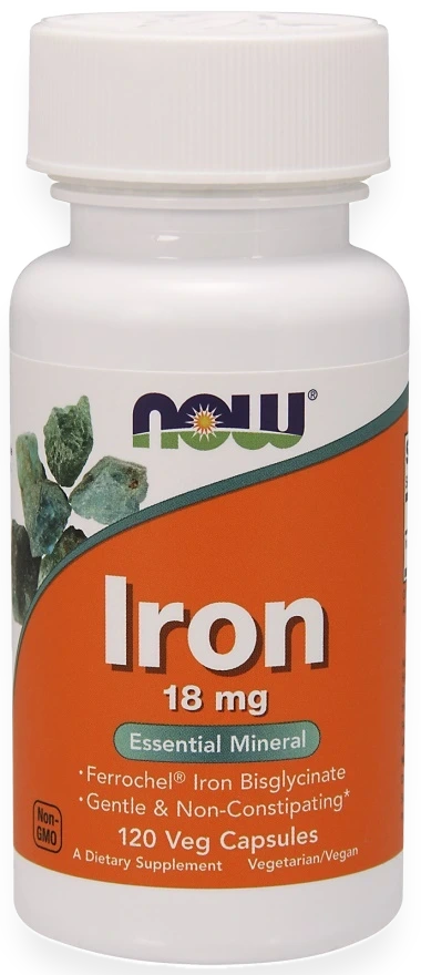 Iron, 18mg - 120 vcaps
