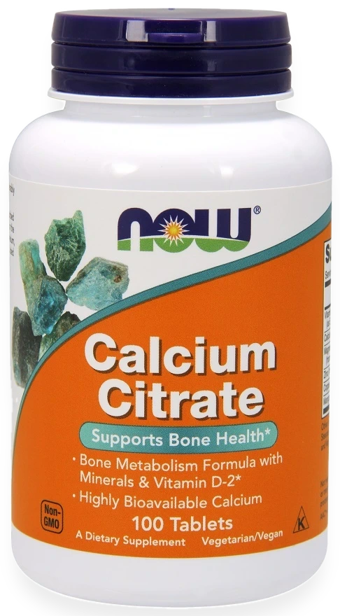 Calcium Citrate with Minerals & Vitamin D-2 - 100 tablets