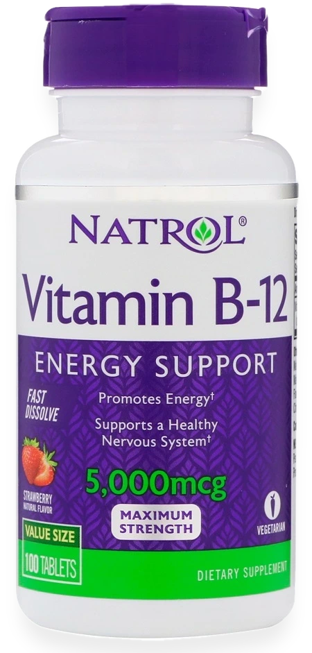 Vitamin B-12 Fast Dissolve, 5000mcg - 100 tablets