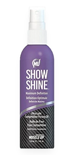 Show Shine, Maximum Definition Ultra Light Competition Posing Oil Spray - 118 ml.