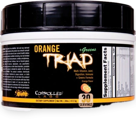 Orange Triad + Greens, Orange - 408 grams