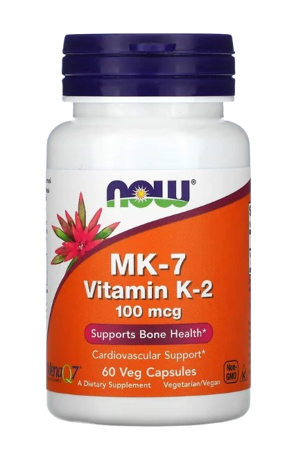 MK-7 Vitamin K-2, 100mcg - 60 vcaps