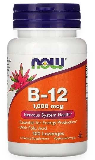 Vitamin B-12, 1000mcg - 100 lozenges