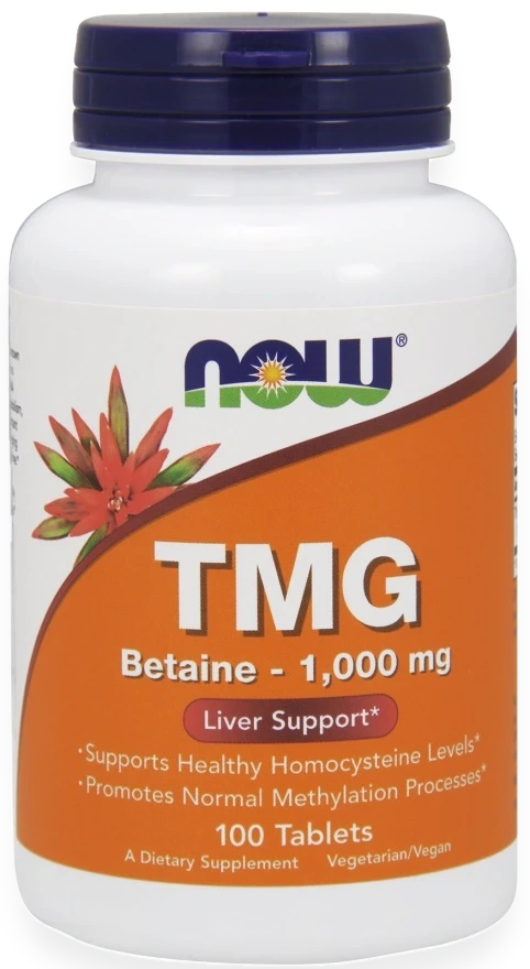 TMG (Trimethylglycine), 1000mg - 100 tablets