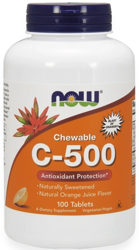 Vitamin C-500 Chewable, Orange - 100 tablets
