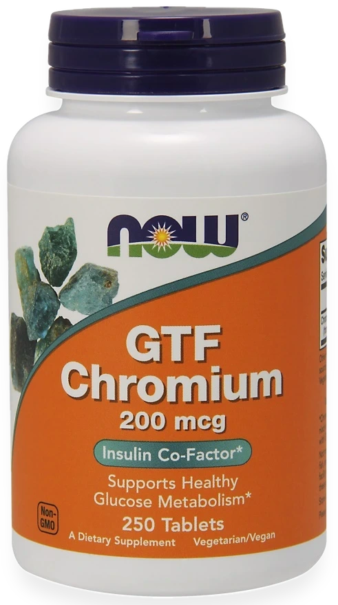 GTF Chromium, 200mcg - 250 tablets