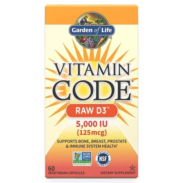 Vitamin Code Raw D3, 5000 IU - 60 vcaps