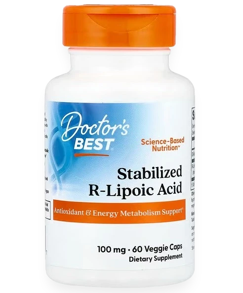 Stabilized R-Lipoic Acid, 100mg - 60 vcaps
