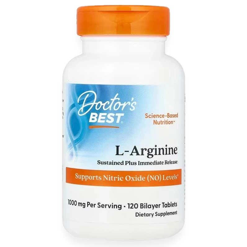 L-Arginine - Sustained + Immediate Release, 1000mg - 120 tablets