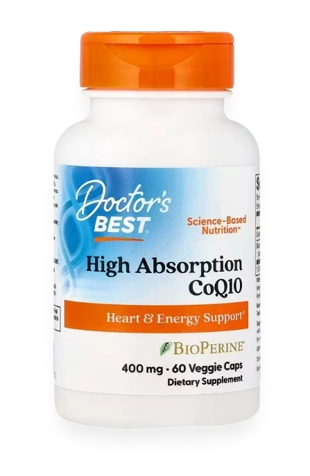 High Absorption CoQ10 with BioPerine, 400mg - 60 vcaps