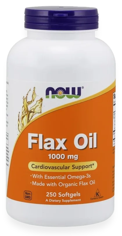 Flax Oil, 1000mg - 250 softgels