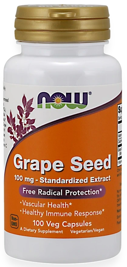 Grape Seed Standardized Extract, 100mg - 100 vcaps