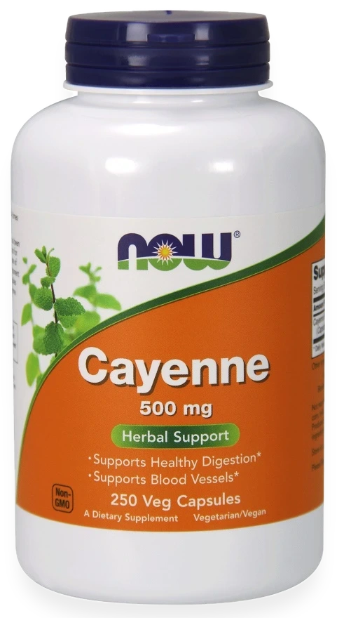 Cayenne, 500mg - 250 vcaps