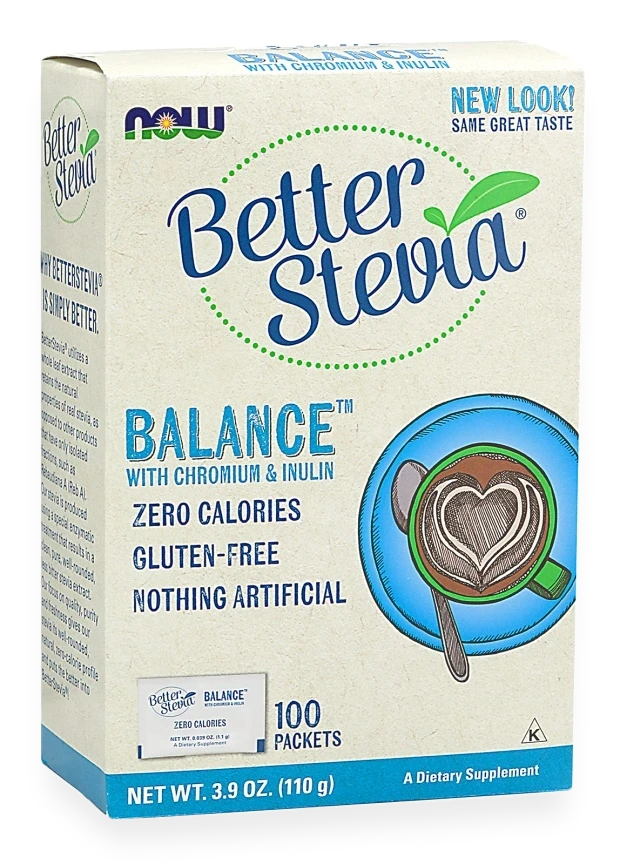 Better Stevia Balance with Chromium & Inulin - 100 packets
