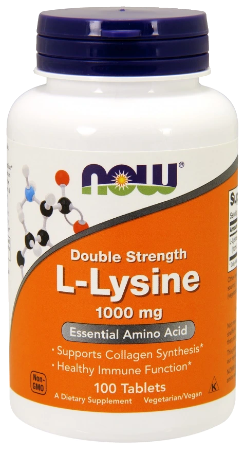 L-Lysine, 1000mg - 100 tablets
