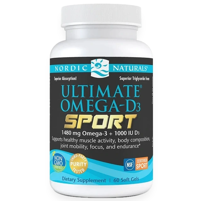 Ultimate Omega-D3 Sport, 1480mg Lemon - 60 softgels