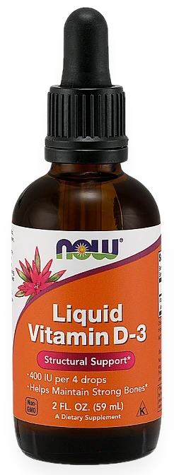 Vitamin D-3 Liquid, 400 IU - 59 ml.