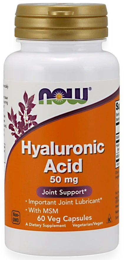 Hyaluronic Acid with MSM, 50mg - 60 vcaps