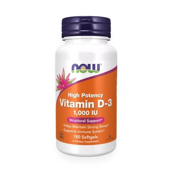 Vitamin D-3, 1000 IU - 180 softgels