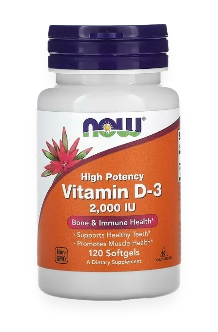 Vitamin D-3, 2000 IU - 120 softgels