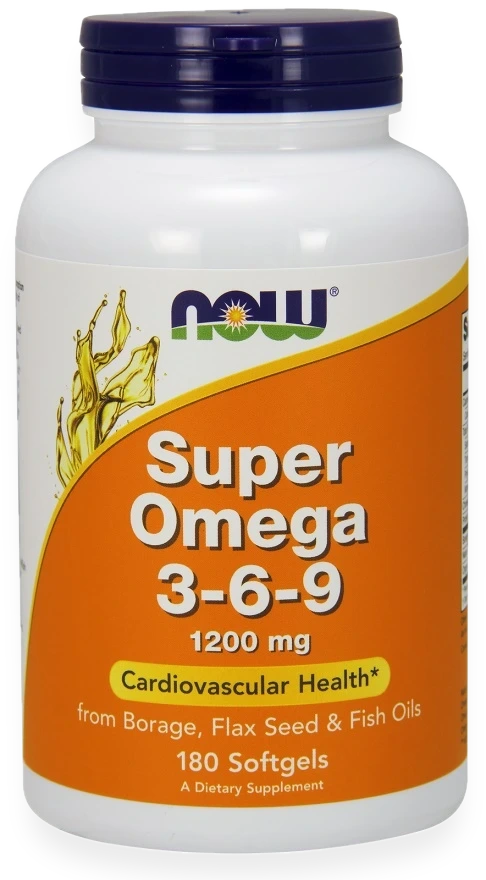 Super Omega 3-6-9, 1200mg - 180 softgels