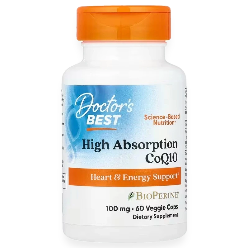 High Absorption CoQ10 with BioPerine, 100mg - 60 vcaps