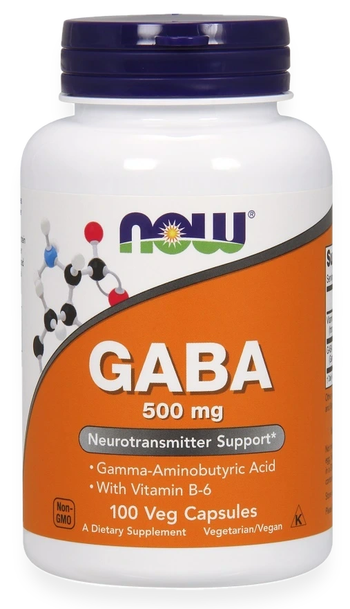 GABA with Vitamin B6, 500mg - 100 vcaps