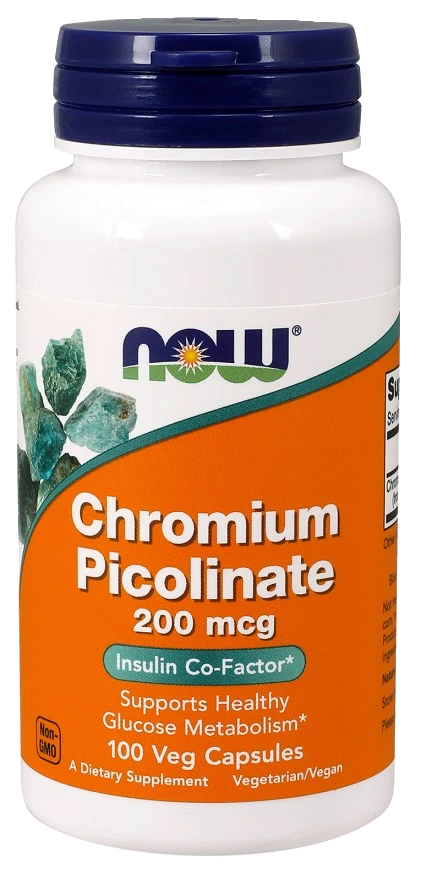 Chromium Picolinate, 200mcg - 100 vcaps