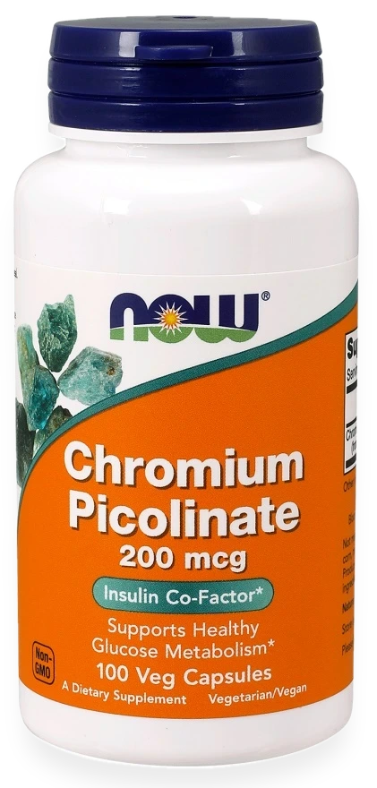 Chromium Picolinate, 200mcg - 100 vcaps