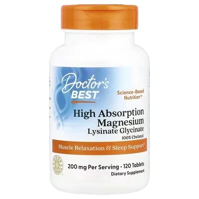 High Absorption Magnesium, 200mg - 120 tablets