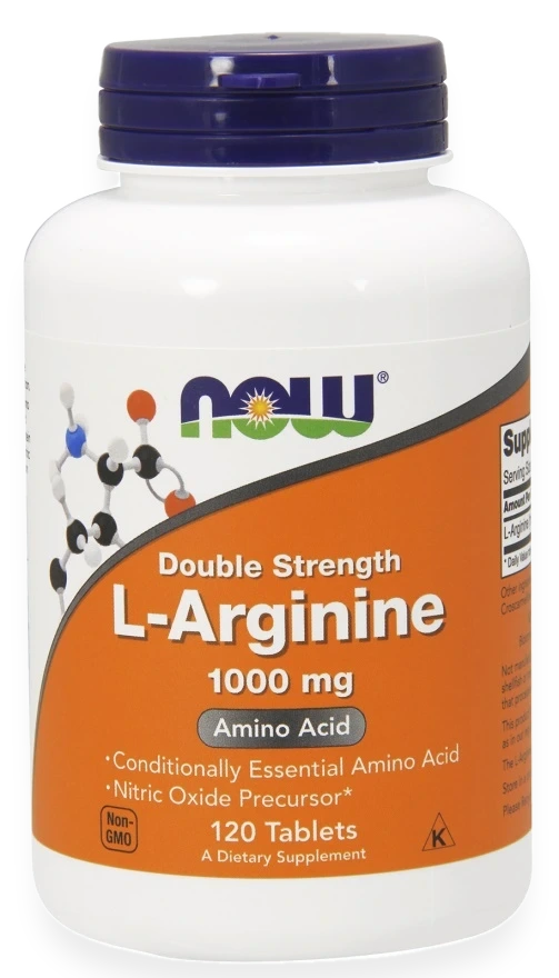 L-Arginine, 1000mg - 120 tablets