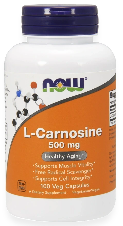 L-Carnosine, 500mg - 100 vcaps