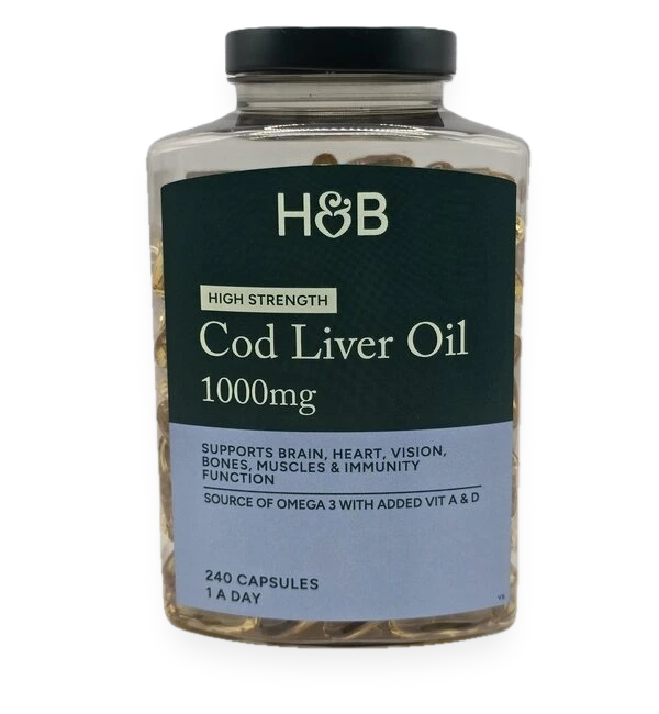 High Strength Cod Liver Oil, 1000mg - 240 caps