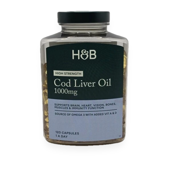 High Strength Cod Liver Oil, 1000mg - 120 caps