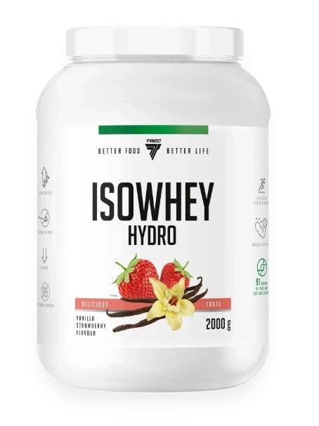 Isowhey Hydro, Vanilla Strawberry - 2000 grams