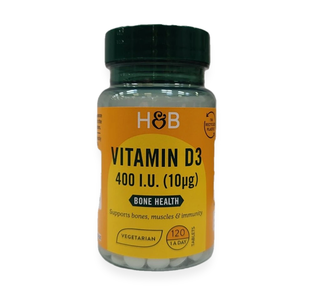 Vitamin D3, 10mcg - 120 tablets