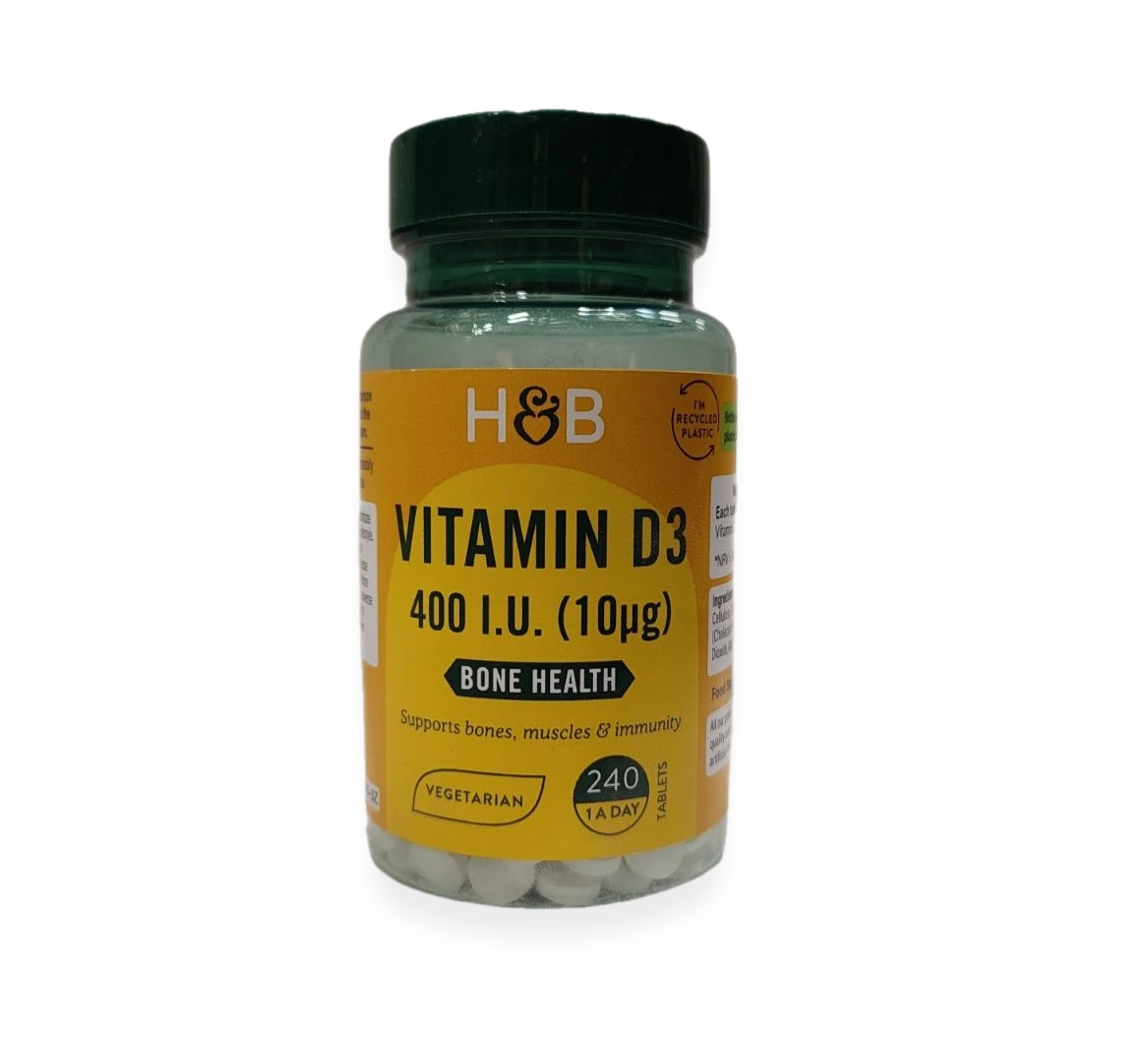 Vitamin D3, 10mcg - 240 tablets