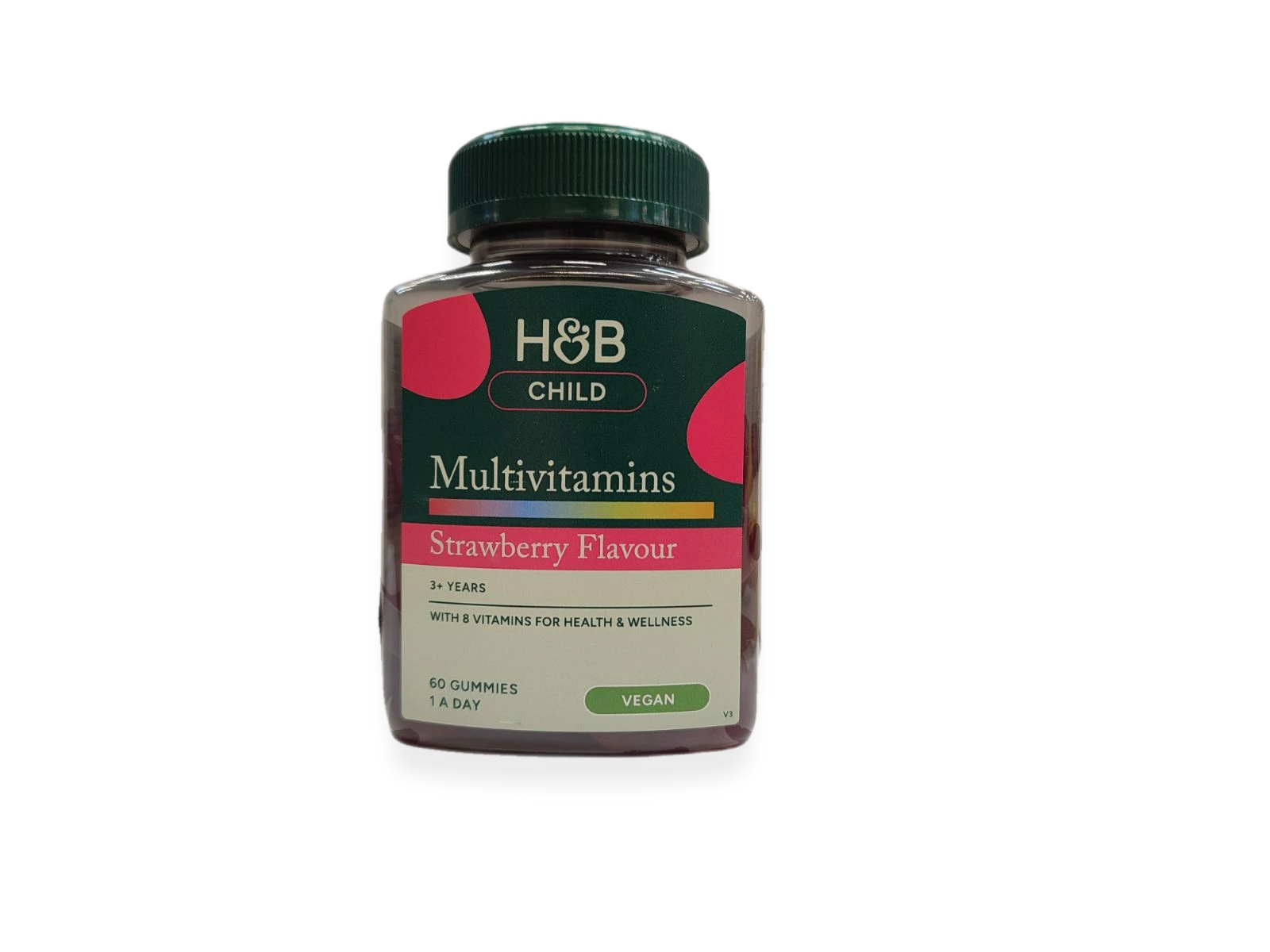 Child Multivitamins Gummies, Strawberry - 60 gummies