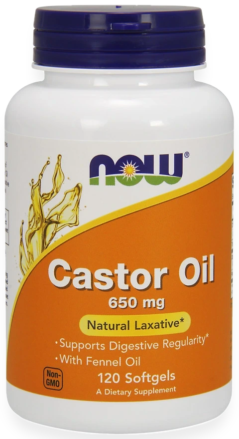 Castor Oil, 650mg - 120 softgels