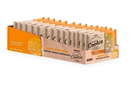 Protein Cookie, Toffee White Chocolate - 14 x 50g