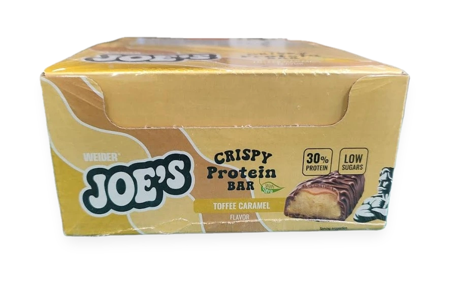 Joe's Crispy Protein Bar, Toffee Caramel - 12 x 50g